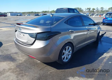 2013 Hyundai Elantra Limited z USA, uszkodzony, nr VIN 5NPDH4AE7DH284537